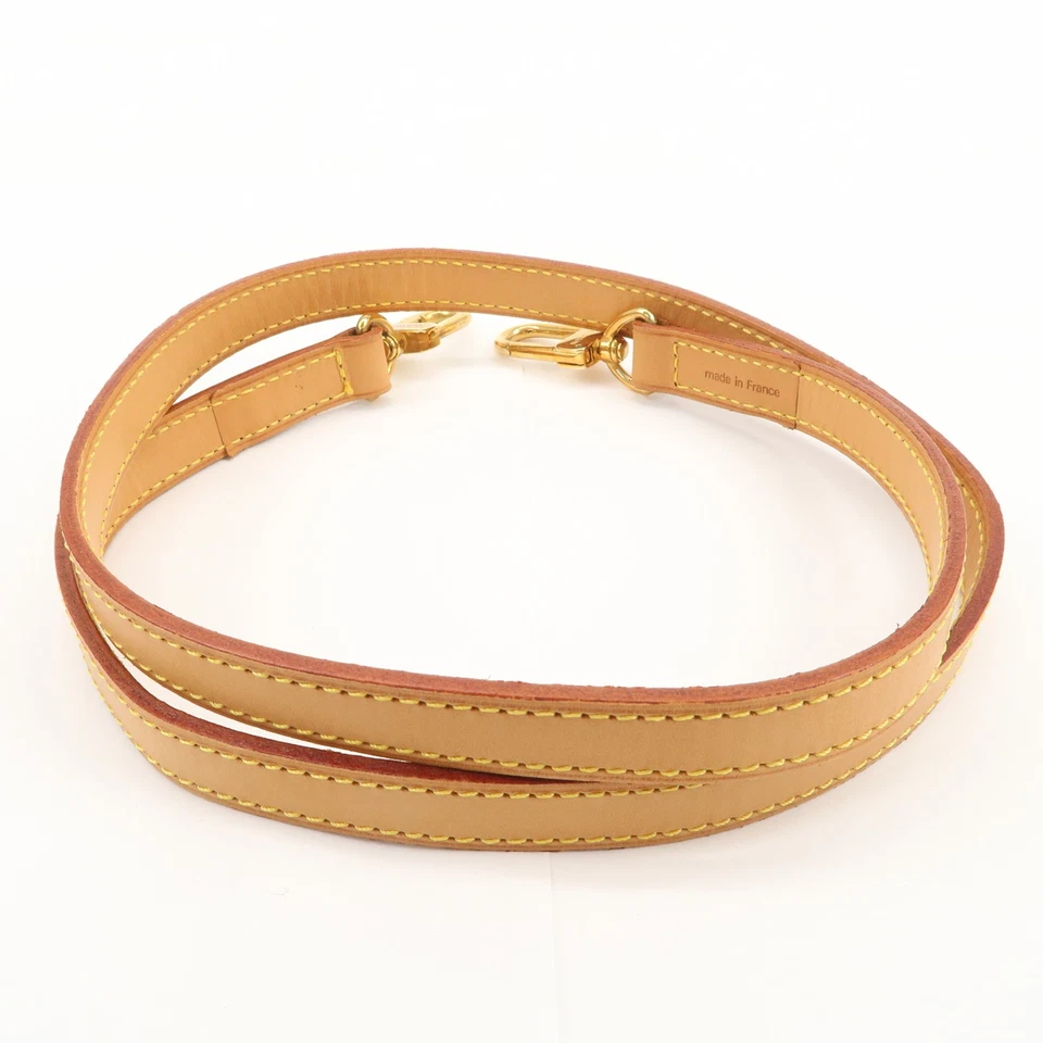 Correa de hombro de cuero Louis Vuitton Nume 100 cm 1,6 cm natural auténtica usada envío gratuito Foto 2 de 4