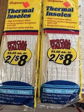 New 2X Thermal Shoe Insoles Warm Dry Cut To Size Womens11-mens13 ,Canada Made