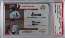 2011 Playoff Contenders Winning Combos George Springer Matt Barnes #4 PSA 8 1c7