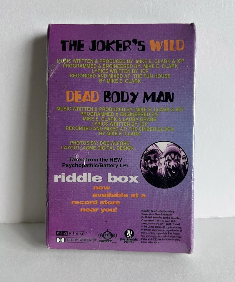 Insane Clown Posse ICP Jokers Wild Cassette Tape 1st press 1995 *SEALED* Esham - Image 3 of 4