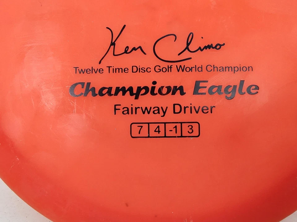 Innova Champion Eagle Fairway Driver 174g Disc Golf Ken Climo 12x Orange 7 4-1 3 - Image 2 of 2