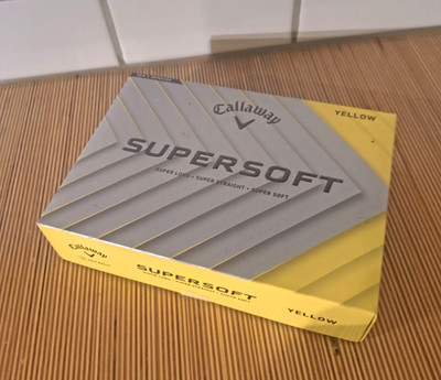 Callaway Supersoft Yellow Golf Balls 1 Dozen 12 Balls New In Box 2023 2024 Gen