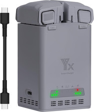 Two-Way Battery Charging Hub for DJI Mini 3 4 5 Pro Drone,Charge Two Batteries,C