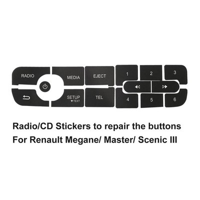 Reparatur Aufkleber für Megane für Master III CD Radio Audio Control Tasten