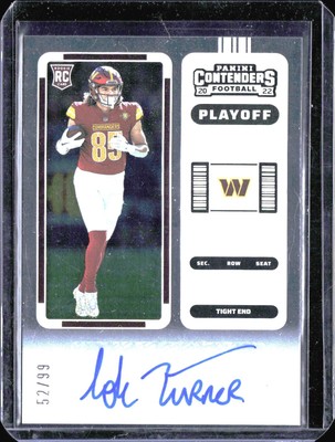 2022 Panini Contenders *Cole Turner **Card #220** #'d /99 AUTO (RC)