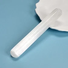 Natural Selenite Crystal Wand Palm Stone 5.5" x 0 .8" Inches Sold Per Piece