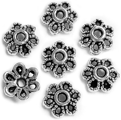 Flower Bead Caps Custom Fancy Charm Jewelry Making Spacer Kit Findings Bulk Vint