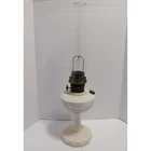 1940s Aladdin Alacite Glass Kerosene Oil Lamp Model B Tall Lincoln Drape Vintage