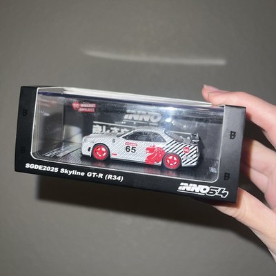Inno64 Nissan Skyline GT-R R34 Black Crow Customs SGDE 2025 Singapore