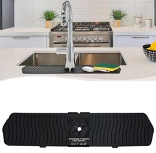 Kitchen Faucet Sink Splash Guard 24" x 5.6'' Upgrade Silicone Faucet Water