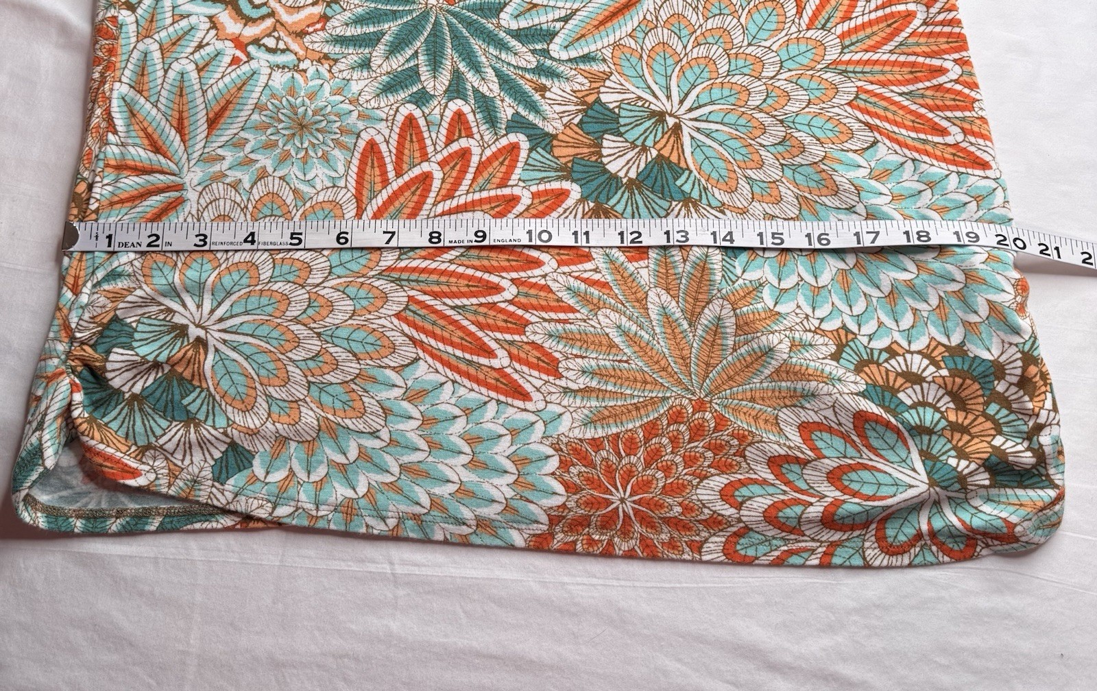 Ruby Rd XL Pullover Top Beaded Neckline Coral Tea… - image 10