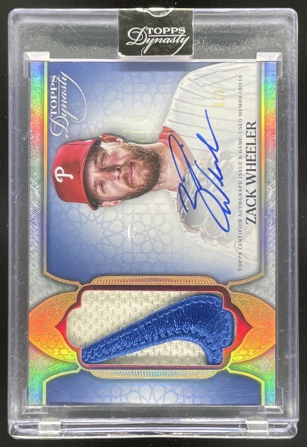 2025 Topps Dynasty Autogramm Patch Gold #DAP-ZW1 Zack Wheeler Auto 1/1