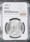 1888 MORGAN SILVER DOLLAR $1 NGC MS 64 Certified Coin