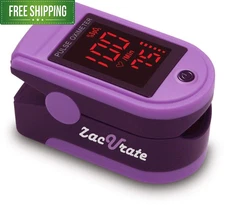Zacurate Pro Series 500DL Fingertip Pulse Oximeter Blood Oxygen Mystic Purple 