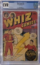 Whiz Comics #53 CGC CVR Front Cover Only Golden Age Captain Marvel Fawcett 1944