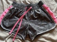 Girls Justice Grey/Pink Drawstring Athletic Shorts Size 7
