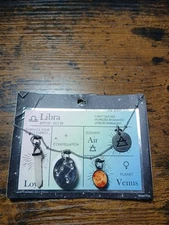 Libra Necklace With 4 Charms