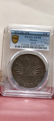 1872 Mexico 8 Reales — photo from the most recent tracked eBay sale