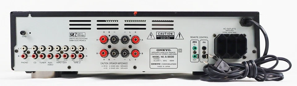 ONKYO Stereo Amplifier/Verstärker A-8830 Analoggerät (ohne Fernbedienung) 252231 - Bild 3 von 4