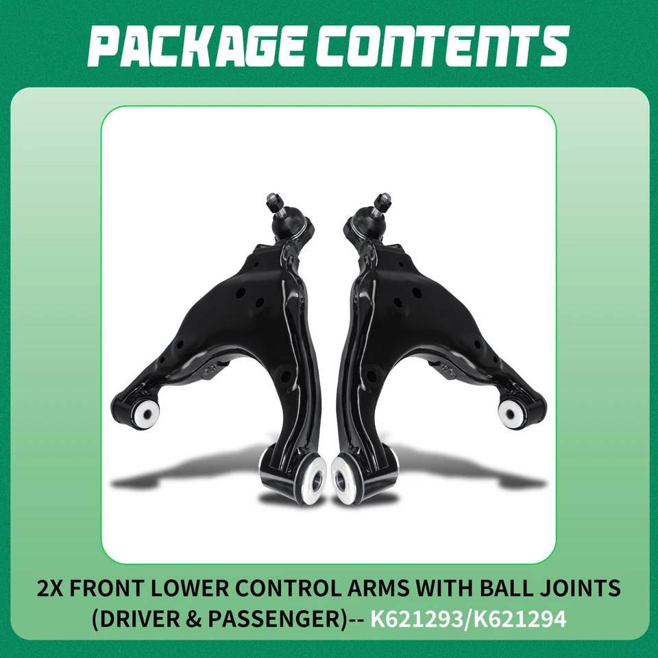 Brazos de control inferiores delanteros y rótulas para Toyota Tacoma 2005-2013 2014 2015 Foto 3 de 4