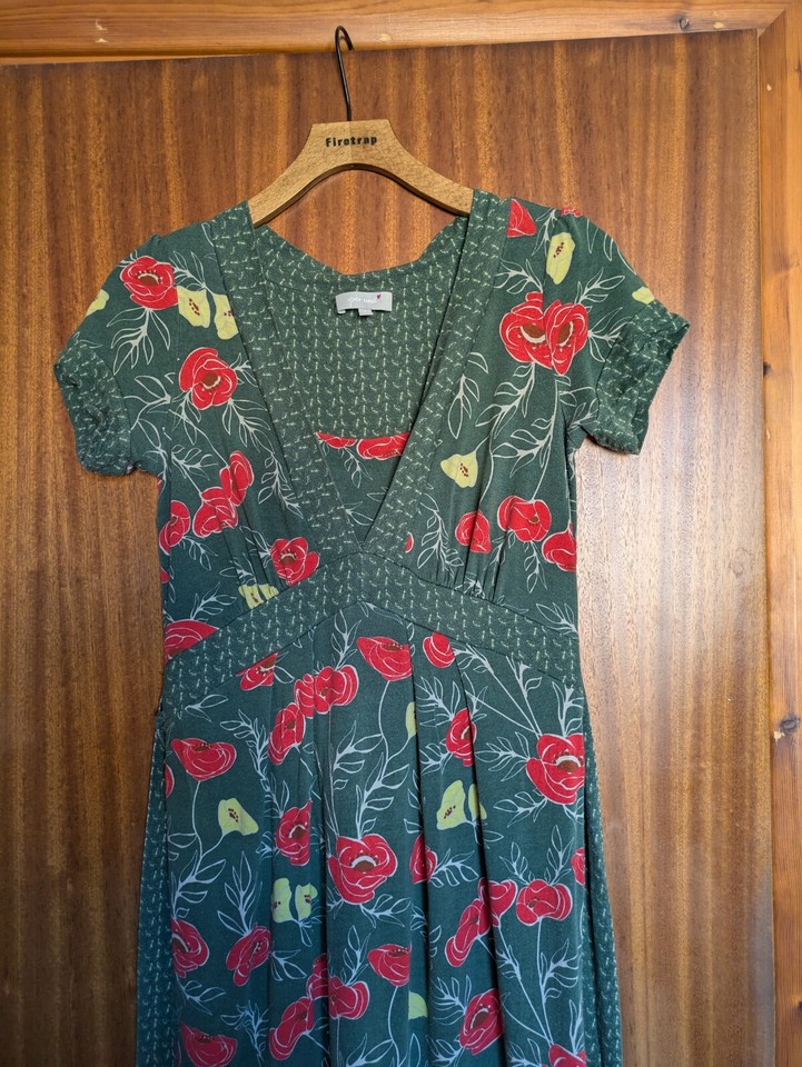 Per Una Womens Green Floral Basic maxi dress size 10 eBay