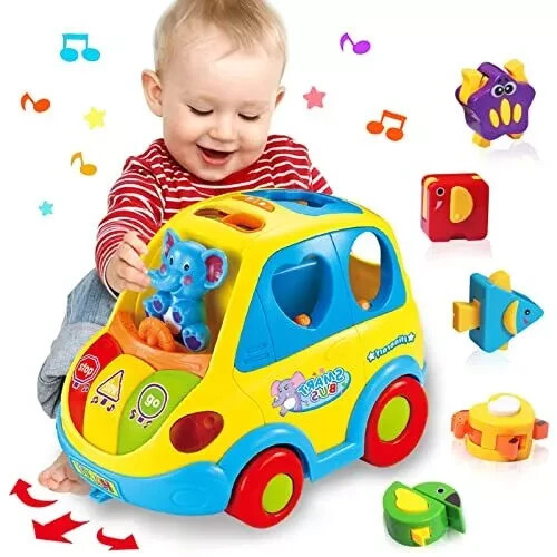 Baby Toys 1218 Months Musical Bus Toys For 1 2 3 4+year Old Boys Girls Giftsearl