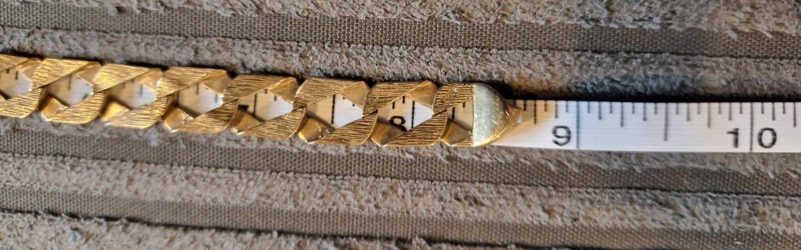 MENS 9CT GOLD BRACELET eBay