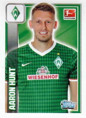 Topps Bundesliga 2013/2014 Sticker No. 60 Aaron Hunt SV Werder Bremen Image NEW