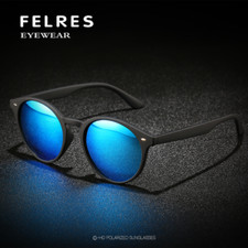Men Women Round Polarized Retro Sunglasses Driving Fishing Sports Glasses UV400