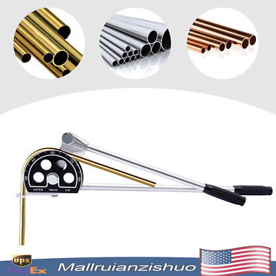 3/4'' Manual Pipe Tube Bender HVAC Refrigeration Ratchet Bending Tool 0~180°