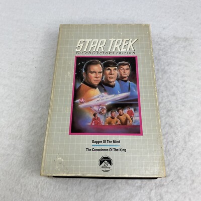 Star Trek VHS 1966 Dagger Of The Mind / The Conscience Of The King
