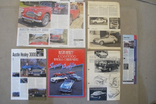 AUSTIN HEALEY 3000 100/6 SUPER PROFILE BOOK NEW PININ FARINA GT RARE PRESS ITEMS