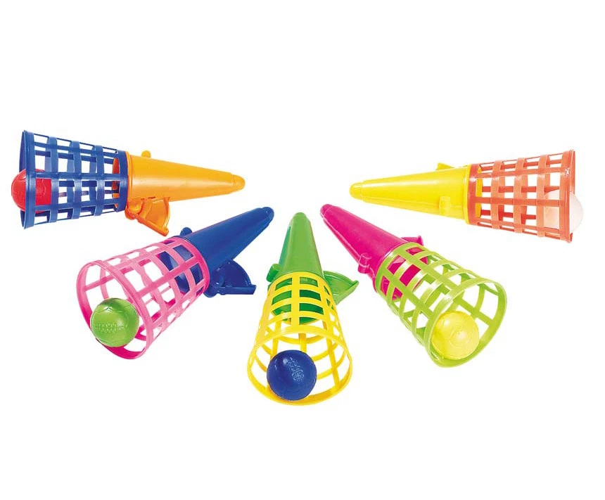 GOKI POP'N CATCH-FANGSPIEL 1x Fangbecher Fang den Ball Becherspiel Ballspiel 18,5 cm