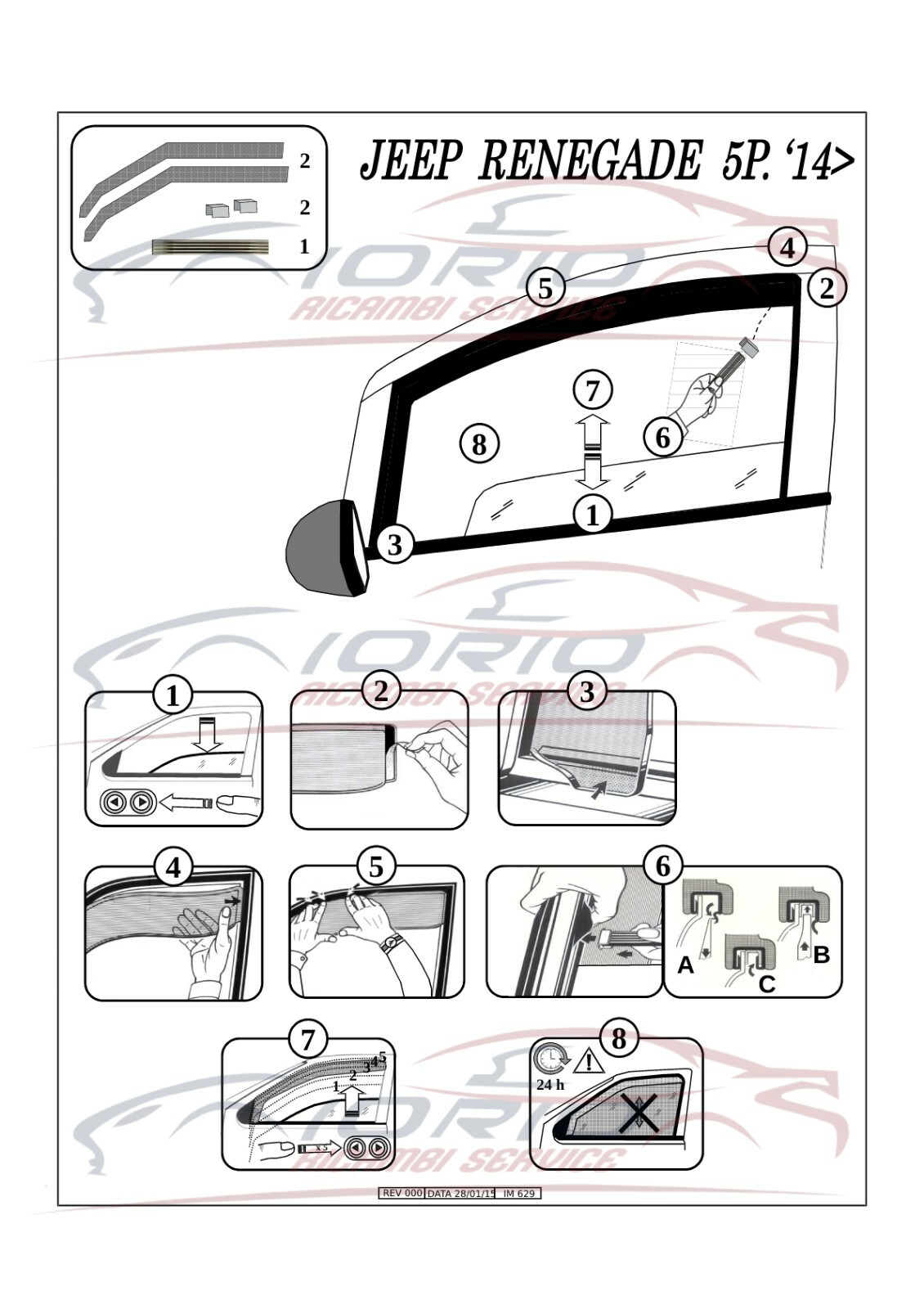 Coppia Deflettori D'Aria FARAD 1-12.L23 Per Auto - Antiturbolenza Anteriore, Accessorio Auto - Foto 11