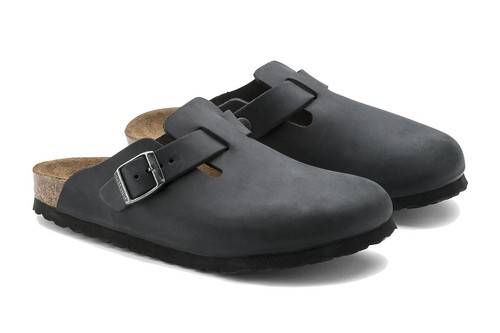 Birkenstock Boston Oiled Leather Clog (Black), Women's Sandals & Clogs, Shoes & - Picture 3 of 8