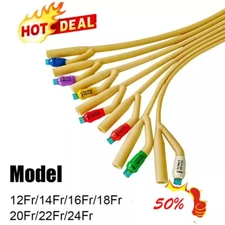 2-Way Urethral Foley Catheters, Sterile High quality, Pliable, Silicone- Coated