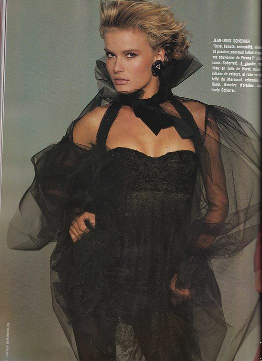 VOGUE PARIS 1987 LINDA EVANGELISTA CINDY CRAWFORD FURS VENDELA
