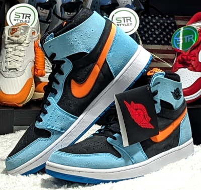 Nike Air Jordan 1 Zoom CMFT 2 Bleached Aqua Citrus Size 13 Men | eBay