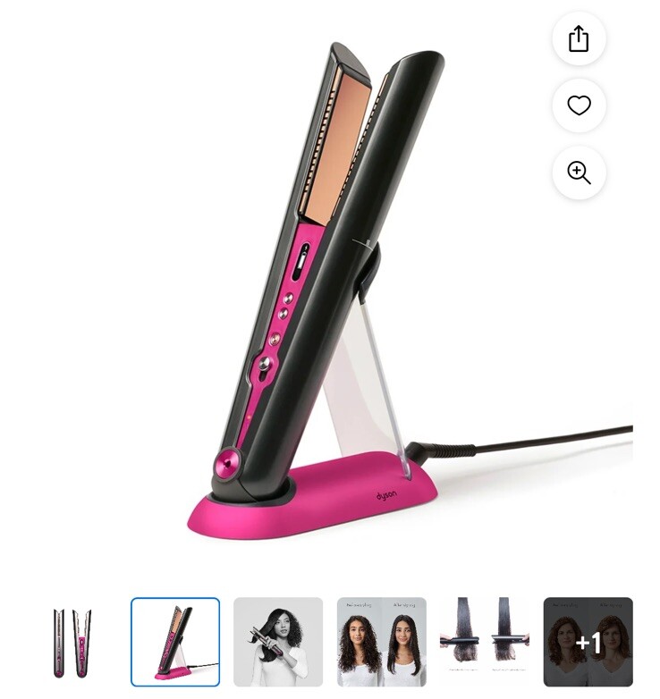 ダイソン　ヘアアイロン　Corrale - fuchsia Dyson Corrale™ フューシャ／ブライトニッケル (HS03 FBN) | ヘアケア