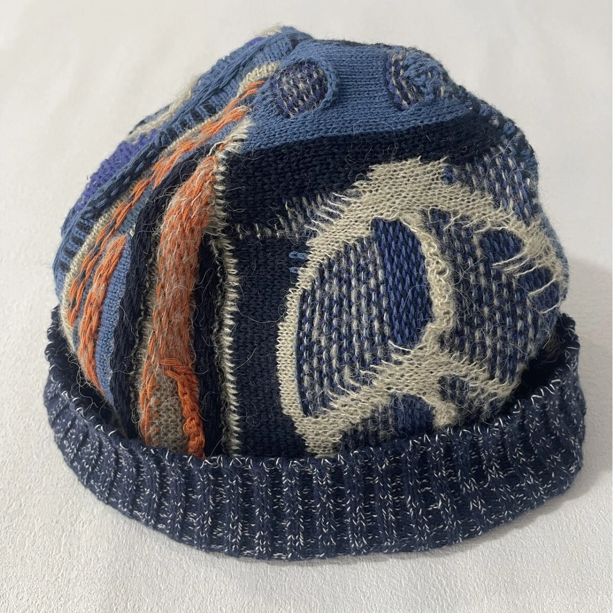 Vintage Winter Cotton Jacquard Anti-War Knit Hat for Both Men and Women