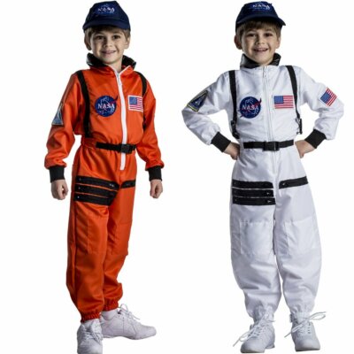 Astronaut Costume for Kids   NASA Orange/White Space Suit By Dress Up America