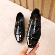 Children's Boys Formal Shoes Kids Slip On Flats Party Wedding Show Stage Shoes