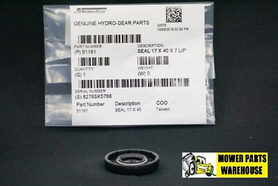 NEW GENUINE OEM HYDRO GEAR SEAL 51161 50735 BDA BDP-10A PE PG PJ PK PUMPS