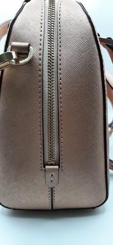 Kate Spade New York Metallic Rose Gold Leather Satchel Doctor Crossbody Bag EUC - Picture 21 of 24