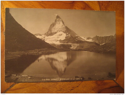 ZERMATT Riffelsee Lake Matterhorn Cervin Mountain Mountains Post Card VALAIS Wal