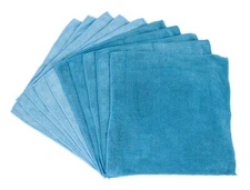 Cleaning Microfiber Cloths 10 Count Blue Dark Blue