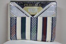 Perfection Percale Twin 3pc Sheet Set 180 Thread Count No Iron