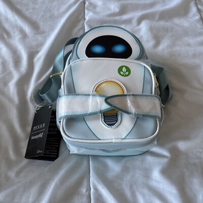 Loungefly Disney PIXAR WALL-E EVE Date Night Glow CROSSBUDDIES Bag BNWT