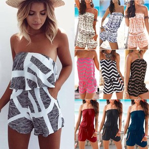 strapless shorts playsuit