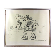Silkscreens Disney Drawings 'Two-Gun Mickey' 1934 Framed Poster IKEA 53 x 42cm